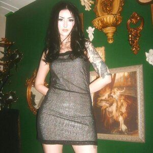 Byer Too! Glittery Snakeskin Dress